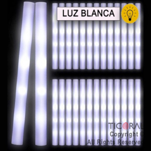 BARRA ROMPECOCO GOMA ESPUMA LUMINOSO LUZ BLANCA X 220 UNIDADES